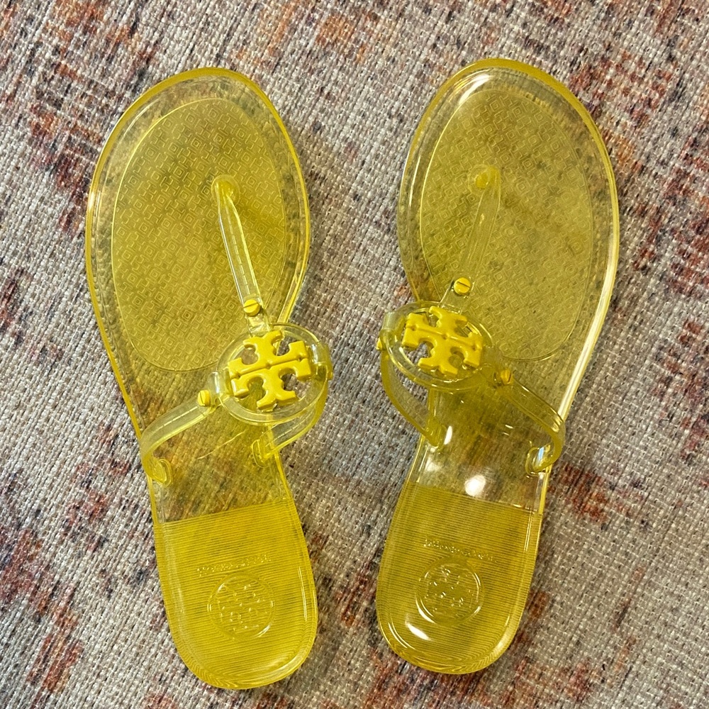 Tory Burch Translucent Yellow Slides